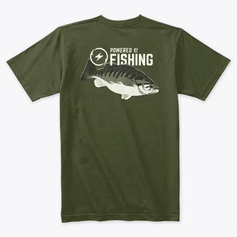 Smallmouth Military Green | Saturday Tee